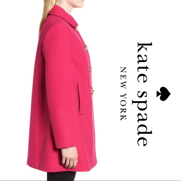 NWT Kate Spade Double Breasted Wool Blend Coat - Picture 4 of 5